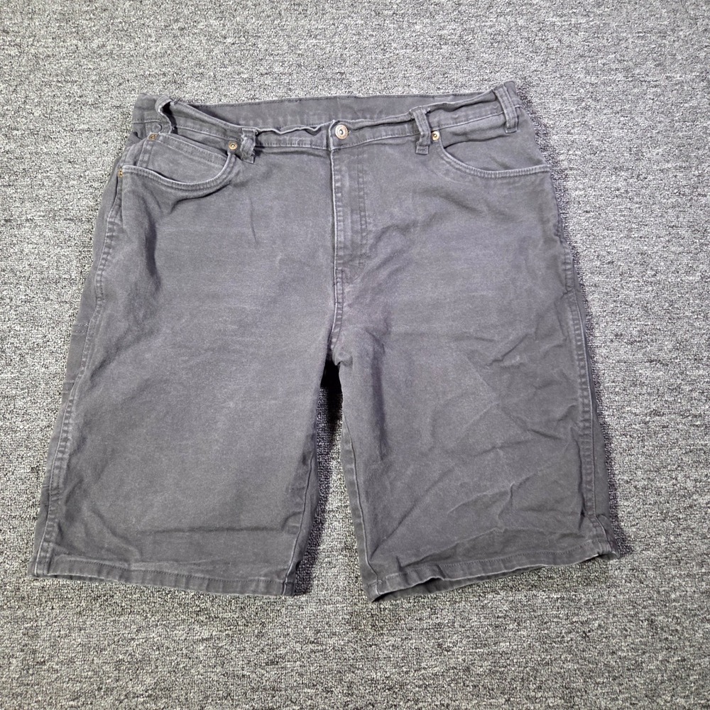 Genuine Dickies Carpenter Shorts Mens 38 Black Stretch Utility Workwear Rugged